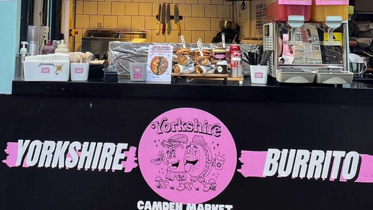 Yorkshire Burrito Camden Market London Street Food Stand