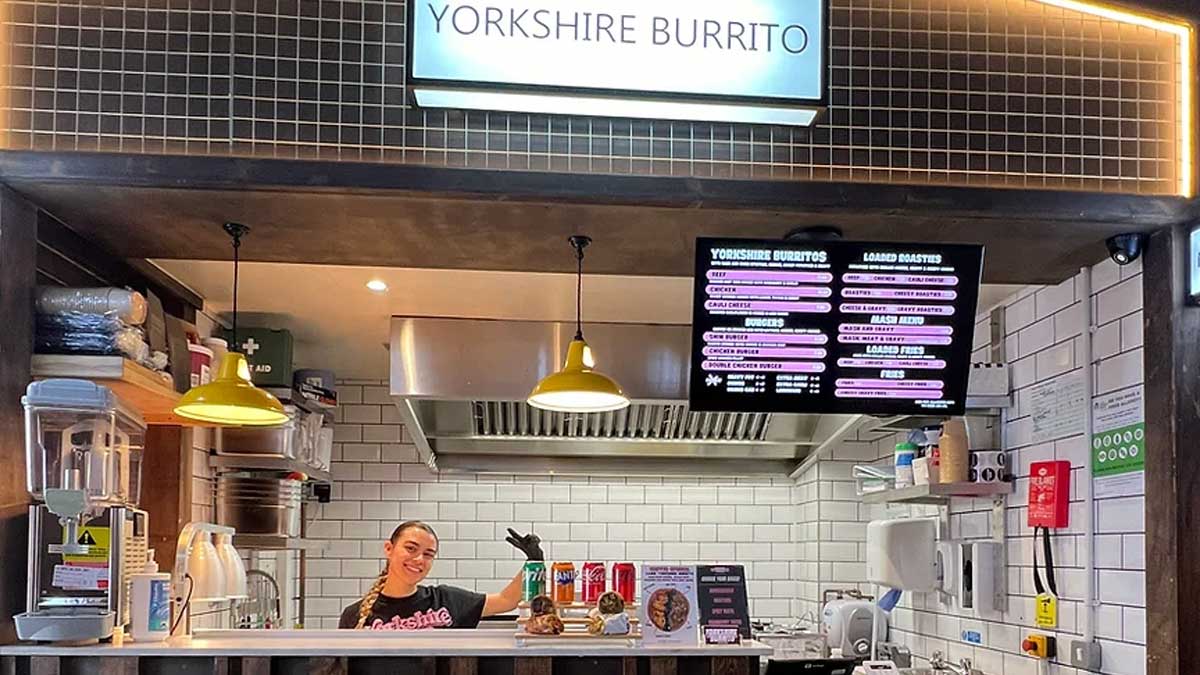 Yorkshire Burrito Vauxhall London food stand