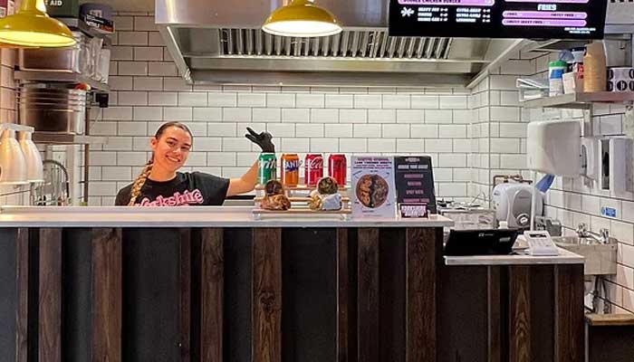 Yorkshire Burrito British street food stand located at Vauxhall Marketplace